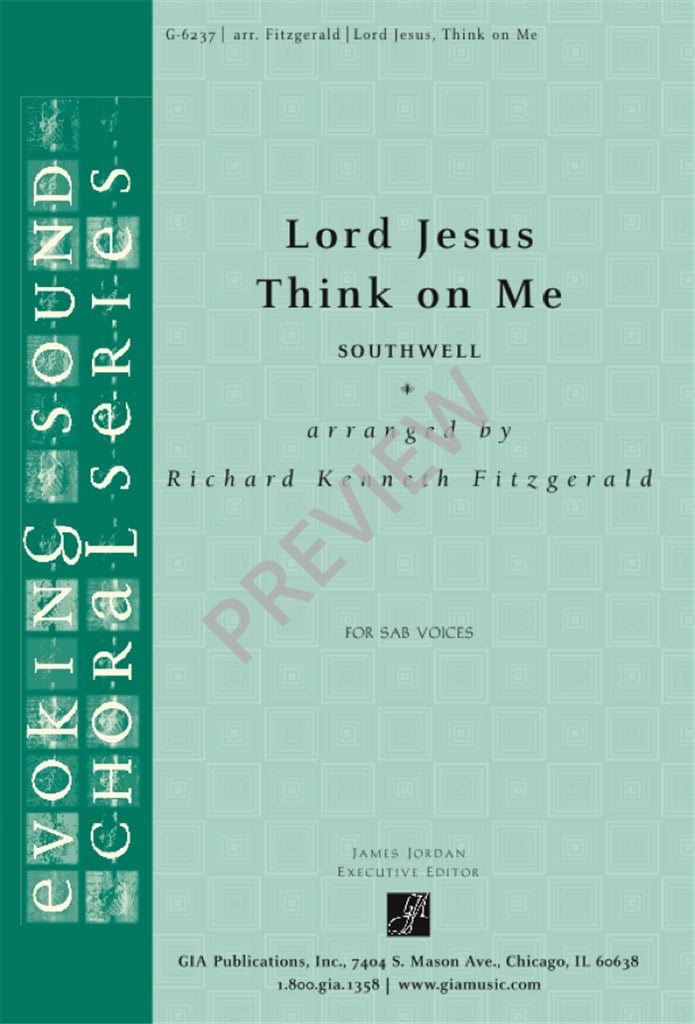 Lord Jesus, Think on Me